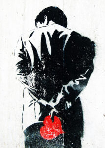 Street art by the Norwegian artist Dolk. Taken in Bergen in 2009.