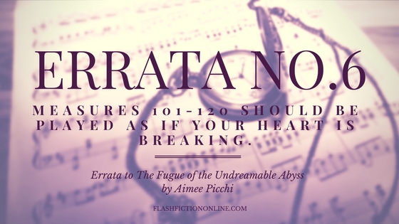 Errata to The Fugue of the Undreamable Abyss By Aimee Picchi