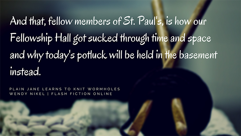 Plain Jane Knits a Wormhole by Wendy Nikel