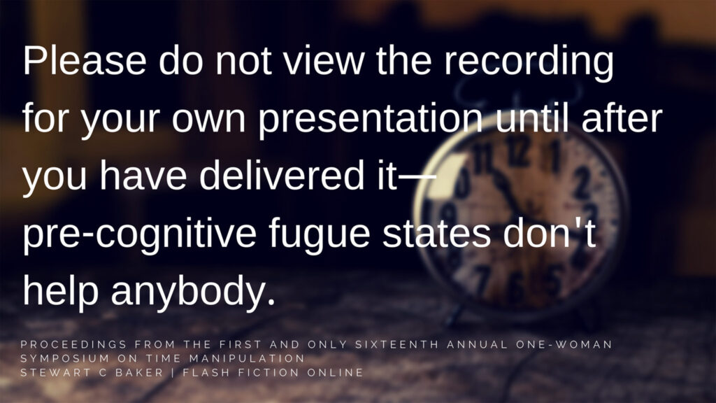 Proceedings from the One Woman Symposium