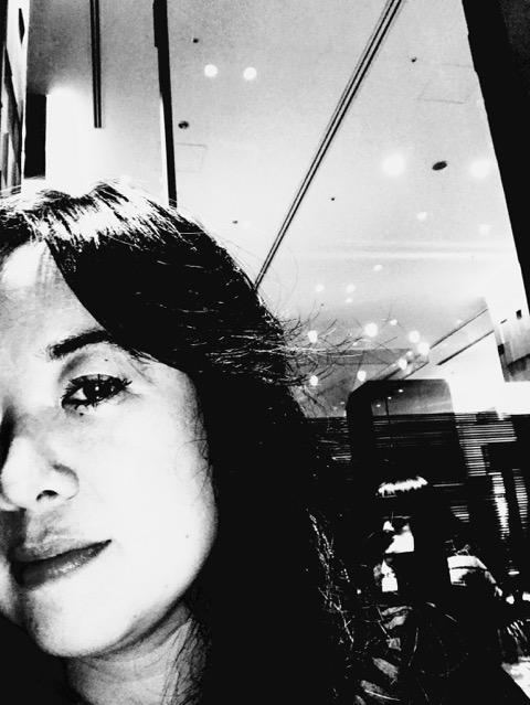 black and white photo of a woman